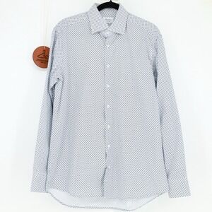 Stenstroms Shirt Mens Fitted Body Cotton Size 16.5 42 Button Up Dress Shirt